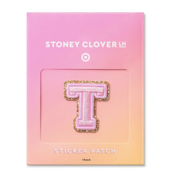 Stoney Clover Lane Accessories - T Letter Patch - Stoney Clover Lane x Target Light Pink